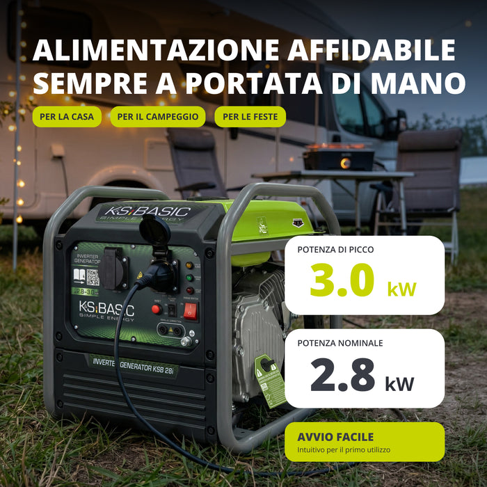 Invertorový generátor KSB 28i