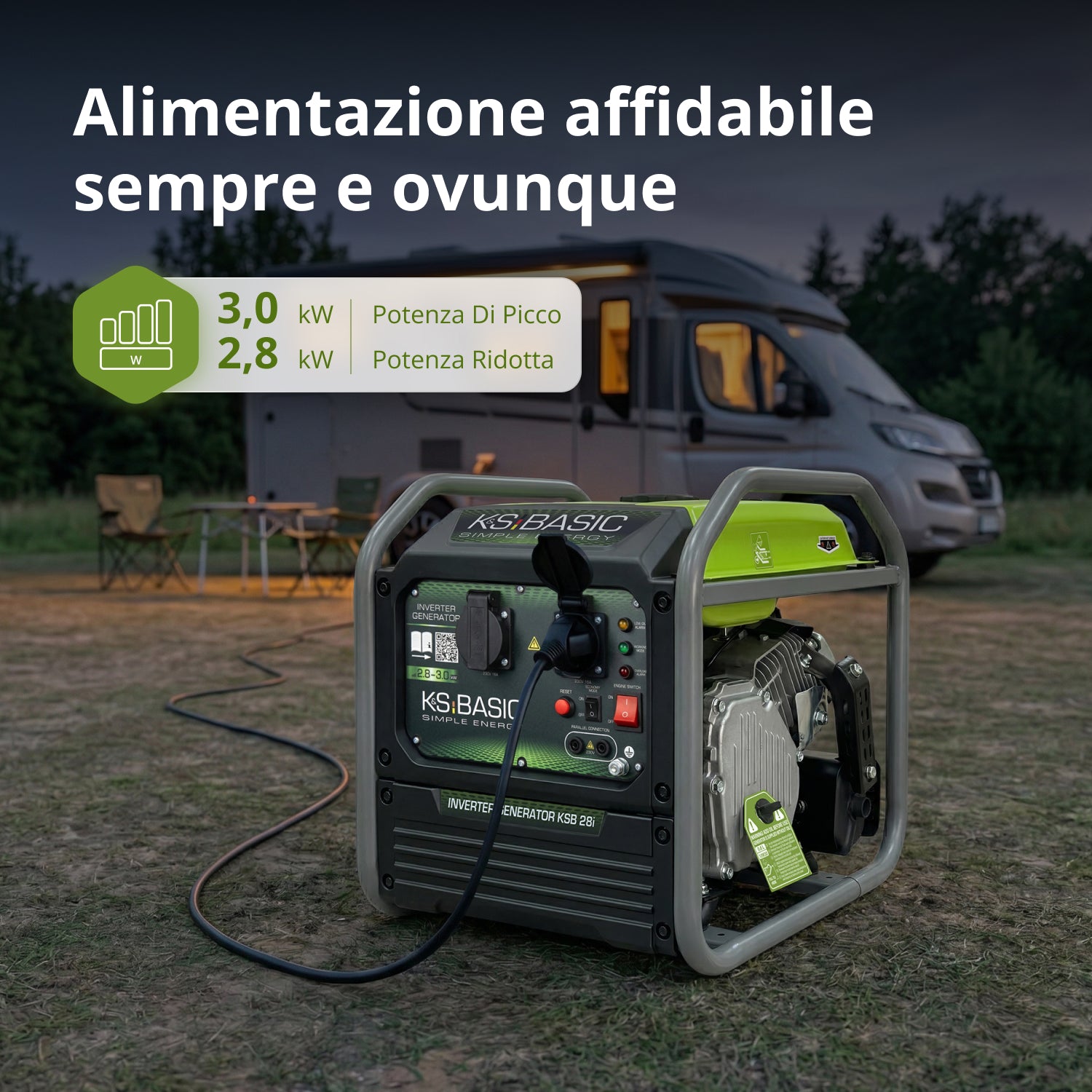 Invertorový generátor KSB 28i