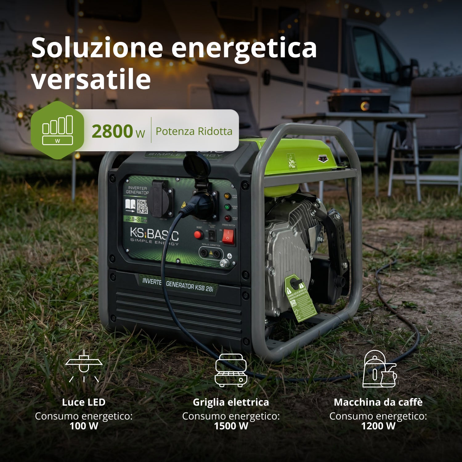 Invertorový generátor KSB 28i