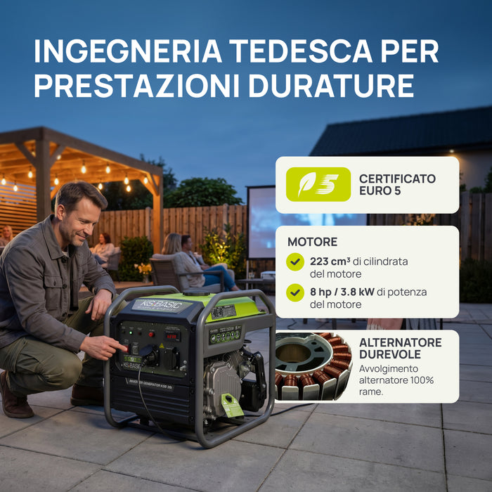 Invertorový generátor KSB 38i