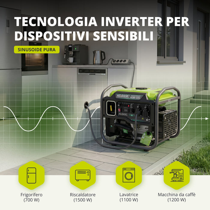 Invertorový generátor KSB 55i