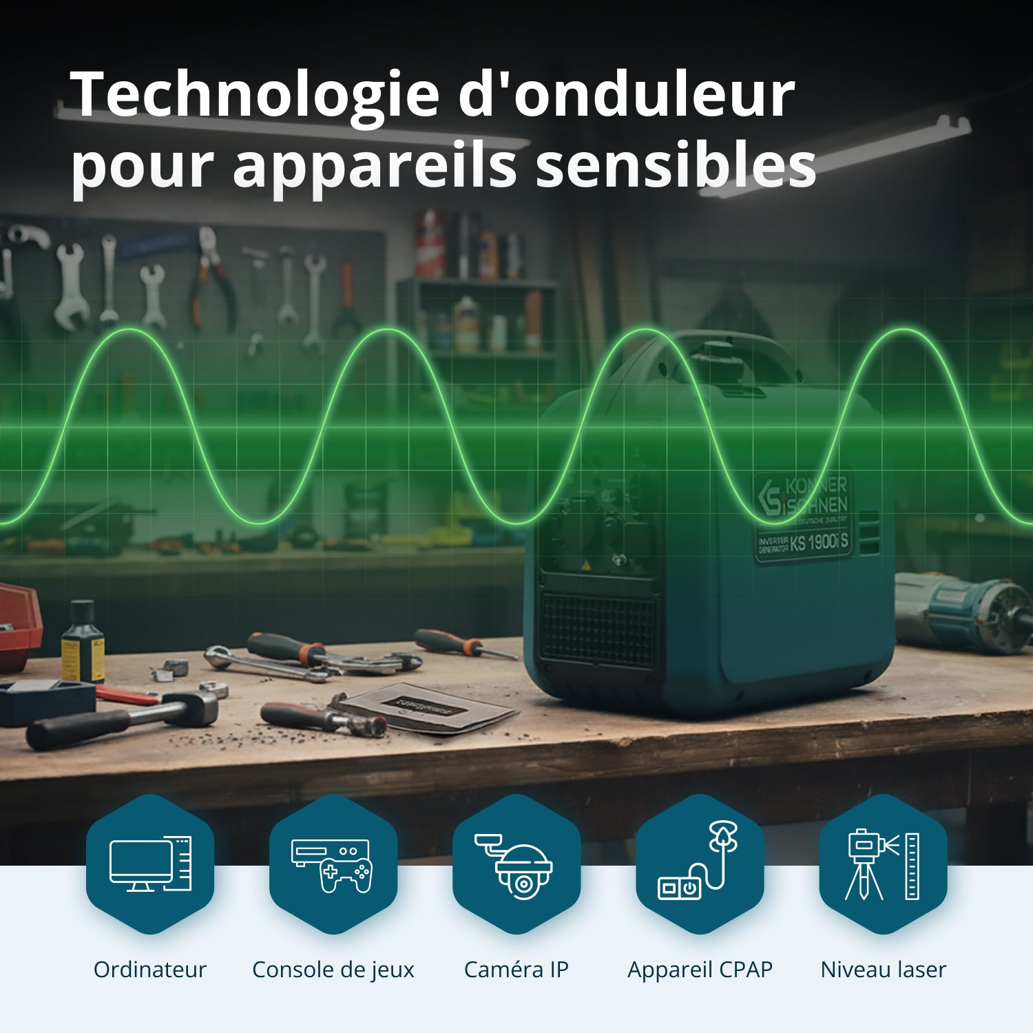 Groupe électrogène Inverter KS 1900i S 