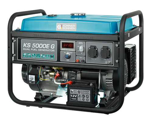 LPG/benzínový generátor „Könner & Söhnen“ KS 5000E G