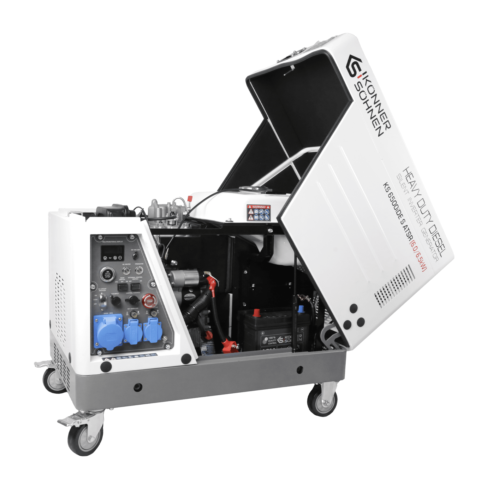 Generatore diesel inverter in cofano insonorizzato KS 6500iDE S ATSR