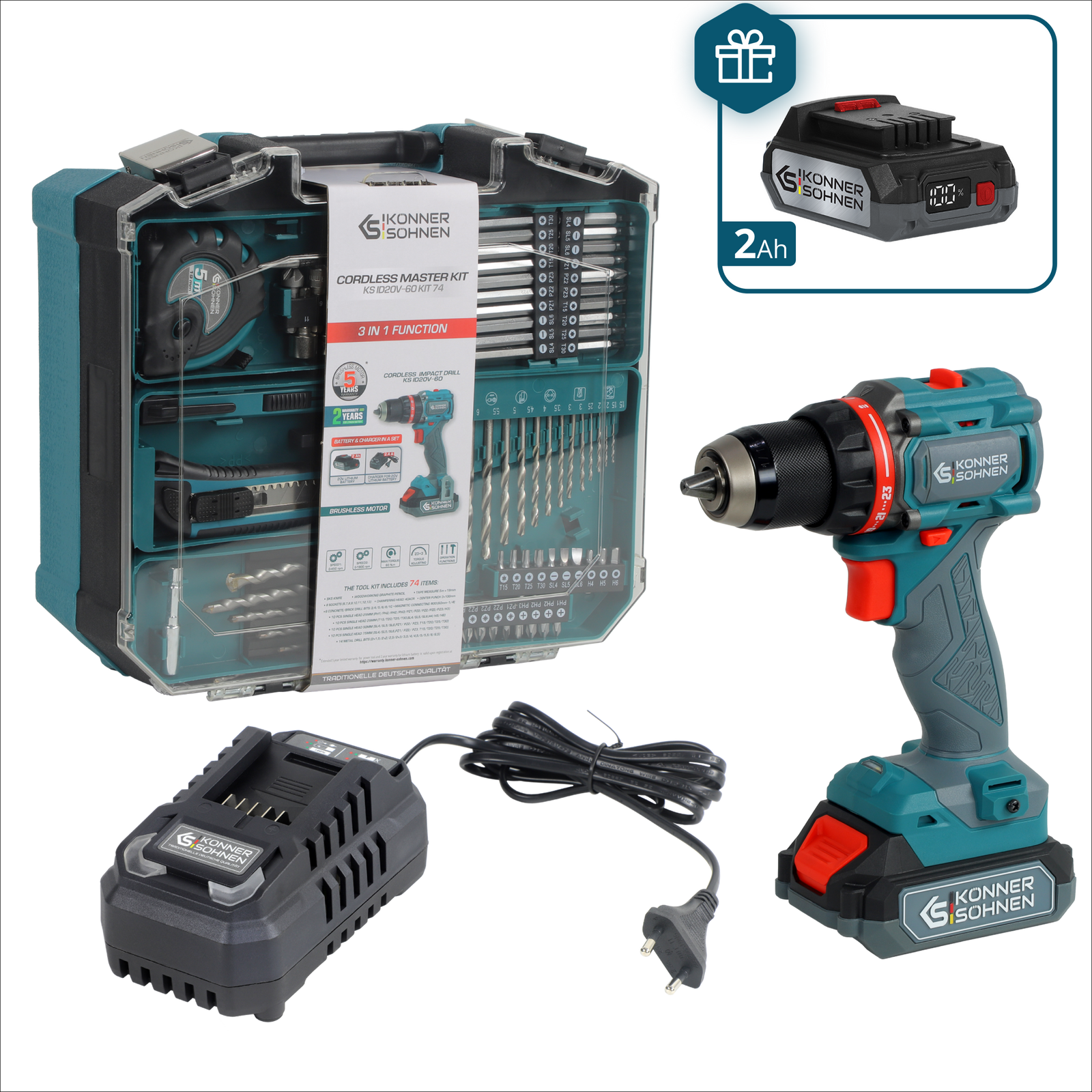 Set Senza Fili Master KS ID20V-60 KIT 74 PLUS