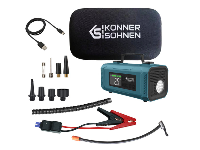 Startonderbreker met een op batterijen werkende compressor KS JSP-2000