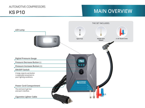 Auto-luchtcompressor KS P10