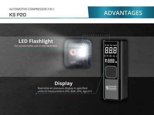 Batterij-aangedreven compressor KS P20