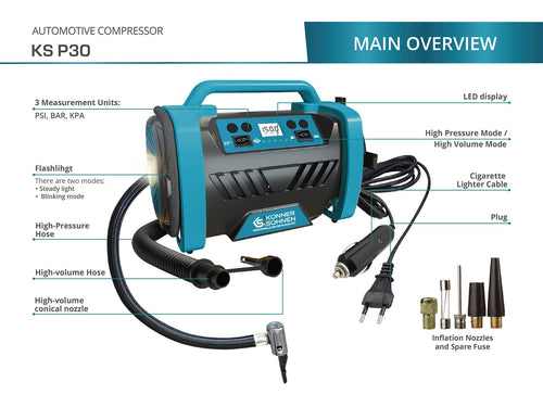 Auto-luchtcompressor KS P30