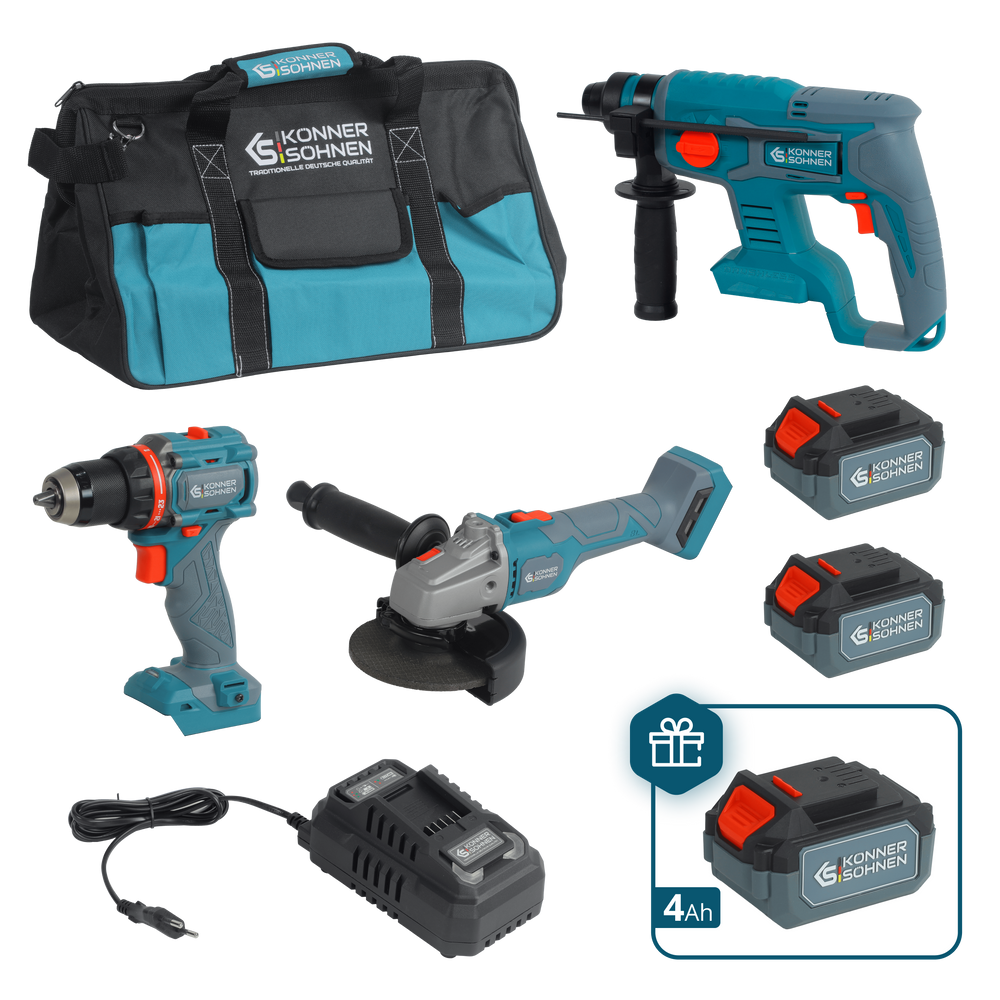 Set Master Senza Fili Kit 3-in-1 KS RHAGD 20V SET 3 PLUS