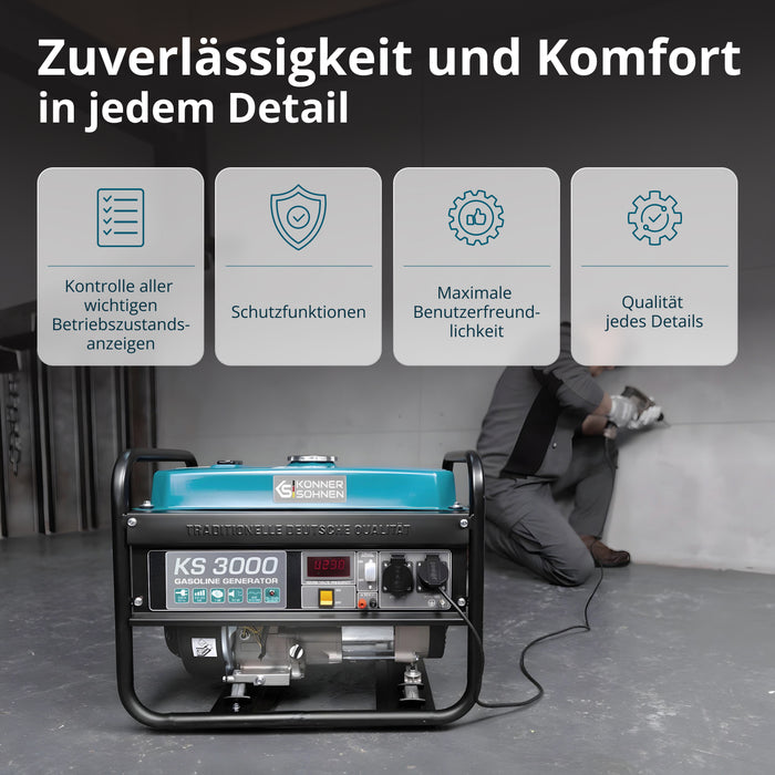 Benzin-Generator "Könner & Söhnen" KS 3000