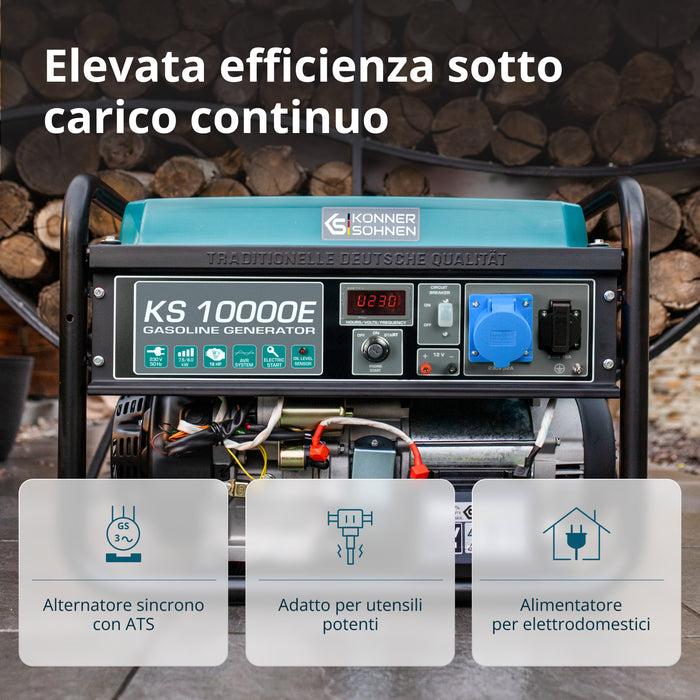 Benzinski generator „Könner & Söhnen“ KS 10000E