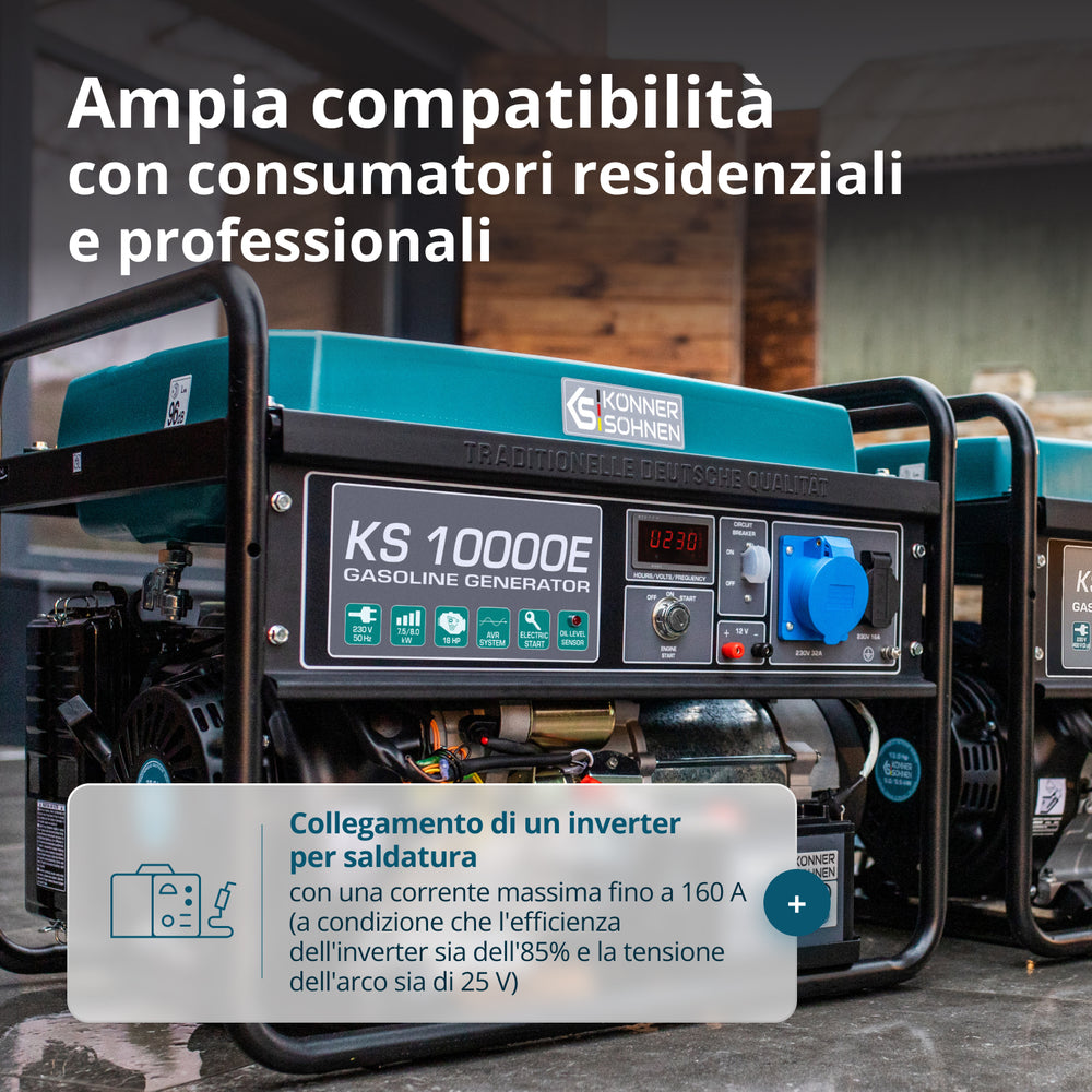 Benzinski generator „Könner & Söhnen“ KS 10000E