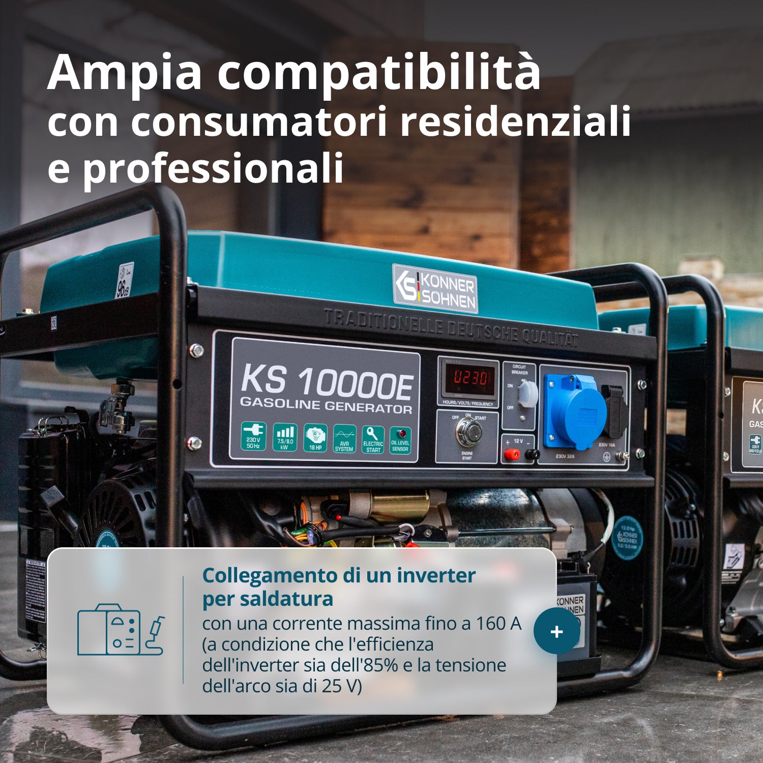Gerador a gasolina "Könner & Söhnen" KS 10000E