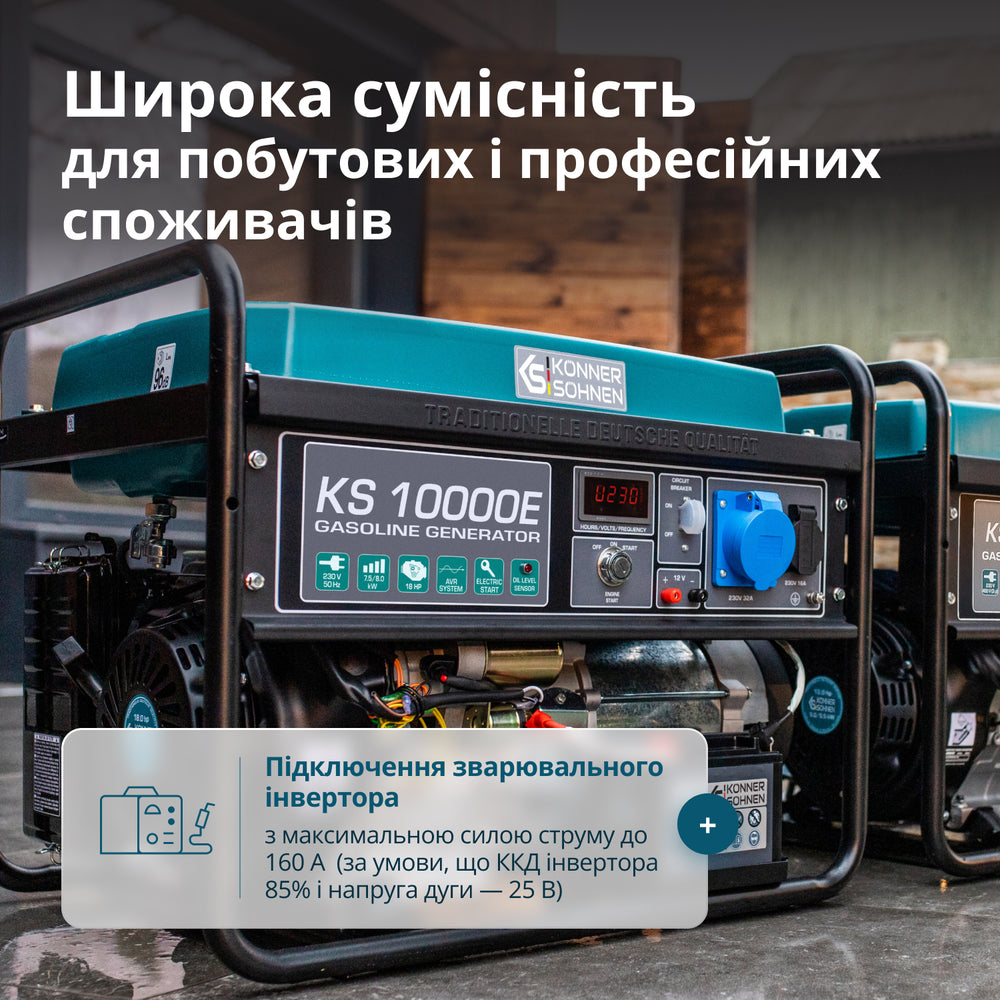 Бензиновий генератор «Könner & Söhnen» KS 10000E