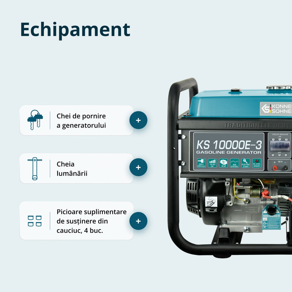 Generator pe benzină „Könner & Söhnen” KS 10000E-3
