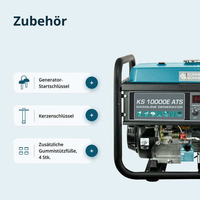 Benzin-Generator "Könner & Söhnen" KS 10000E ATS
