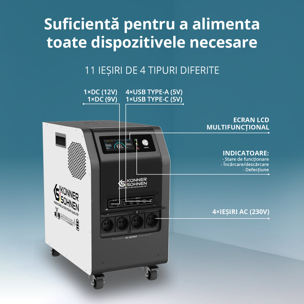 Centrală electrică portabilă 3-în-1 KS 3000PS