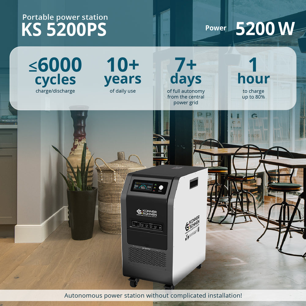 Stazione di Energia Portatile 3-in-1 KS 5200PS