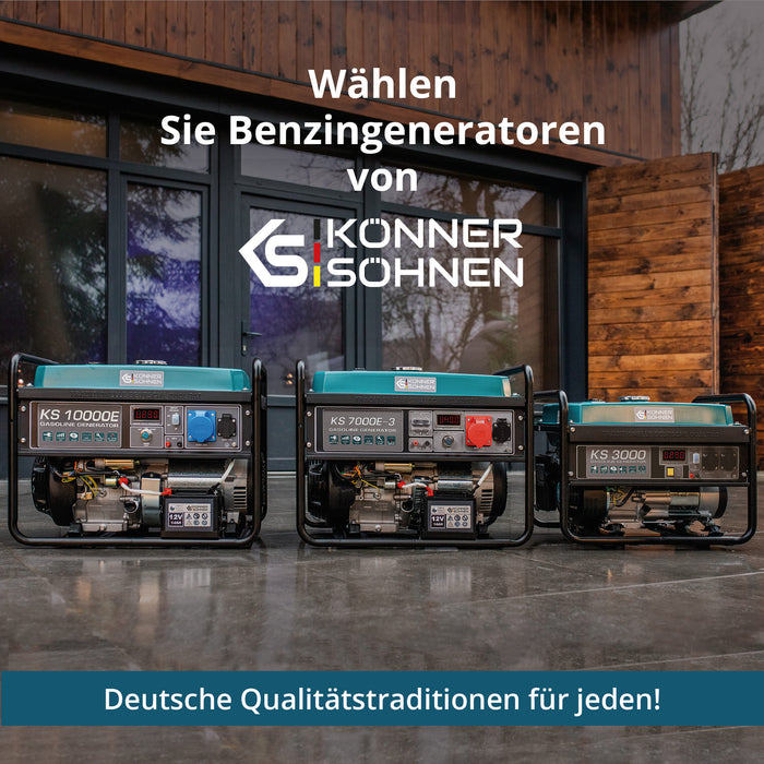 Benzin-Generator "Könner & Söhnen" KS 7000E 1/3