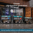 LPG/benzínový generátor „Könner & Söhnen“ KS 7000E G thumbnail