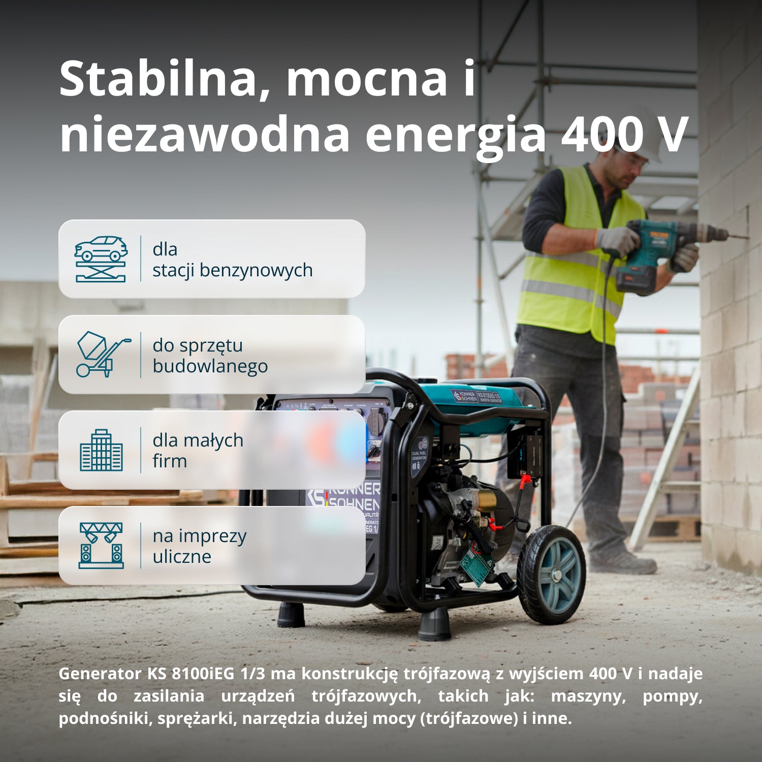 Generator inwertorowy KS 8100iEG 1/3