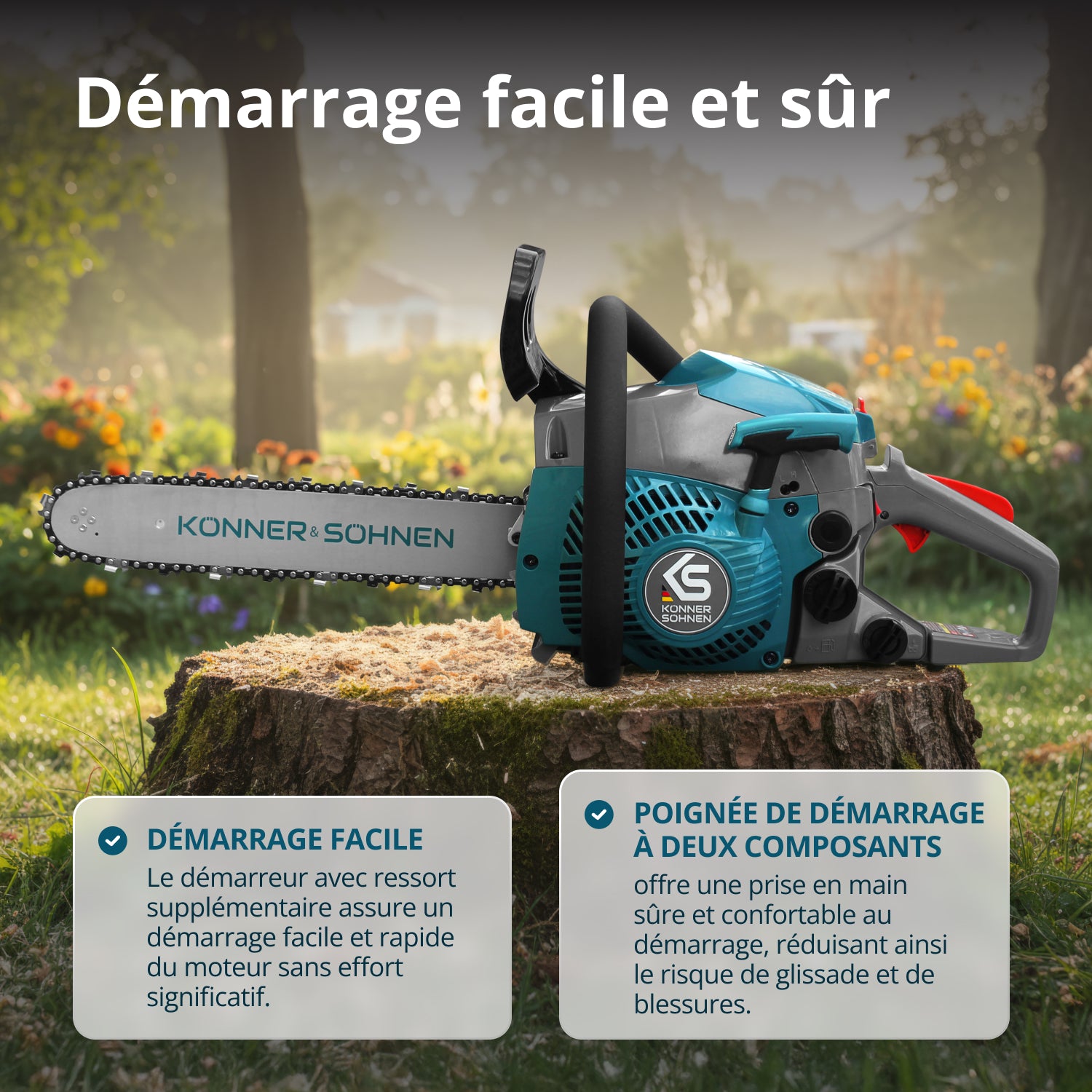 Tronçonneuse à essence KS CS18G-14C