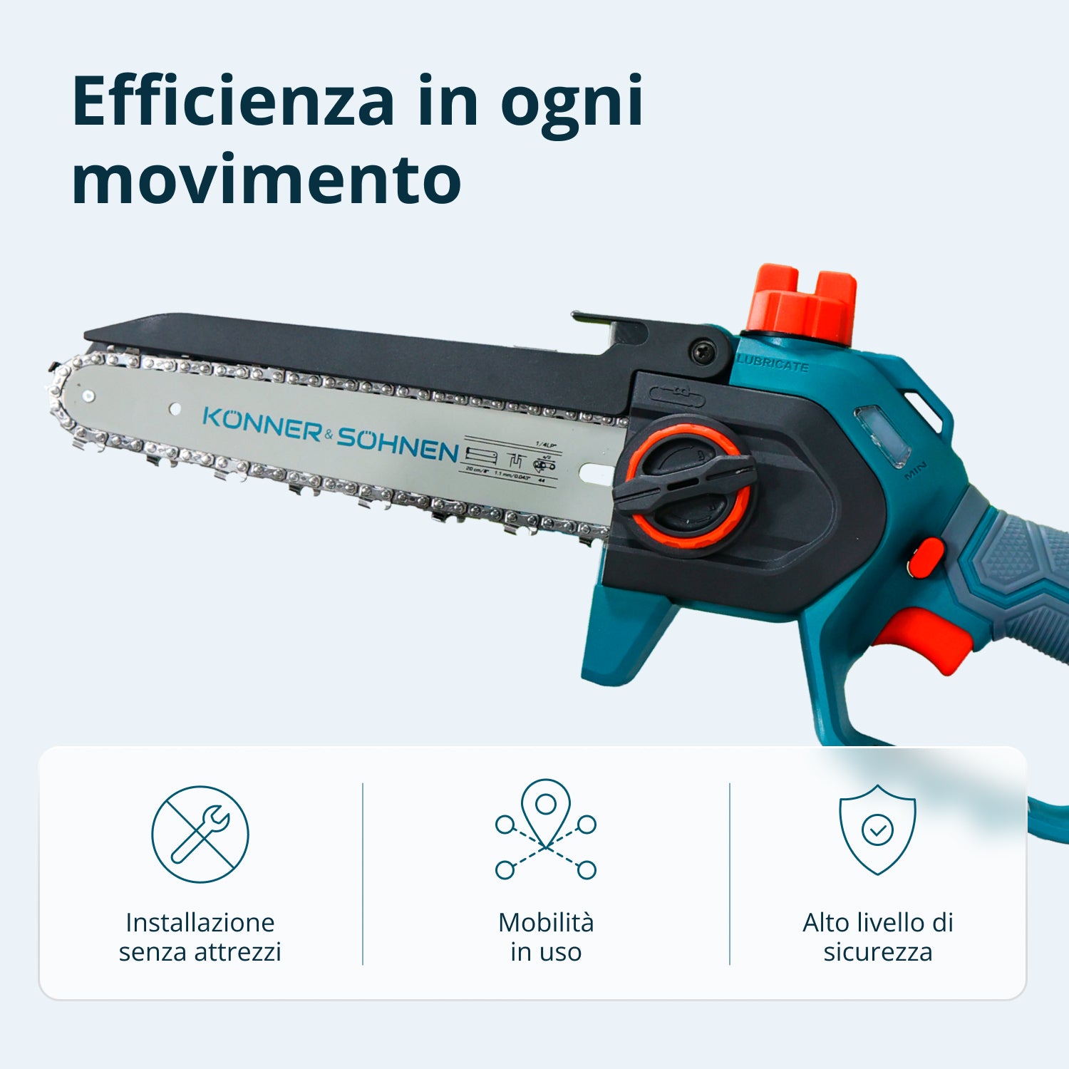 Bežična Mini Motorna Testera KS MCS20V-8