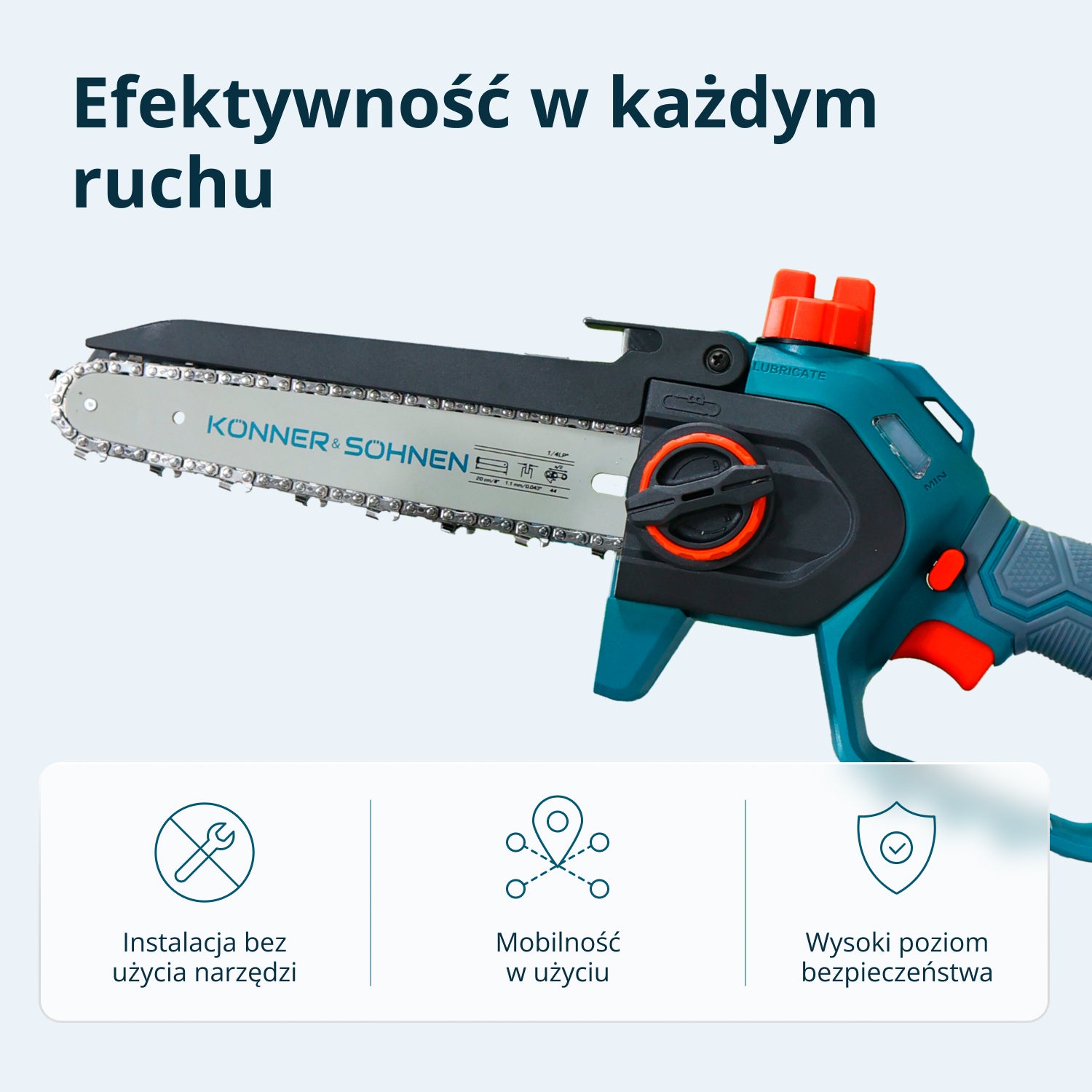 Motosega Mini a Batteria KS MCS20V-8