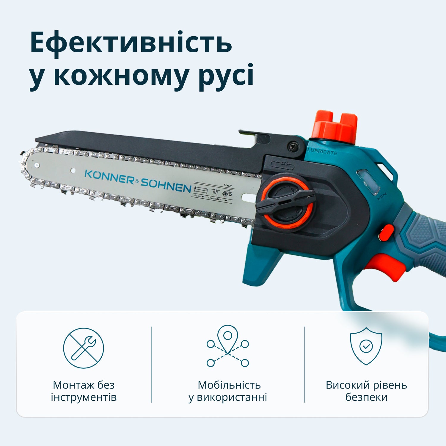 Motosega Mini a Batteria KS MCS20V-8