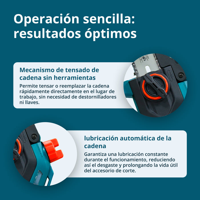 Mini motosierra a batería KS MCS20V-8 Case PLUS