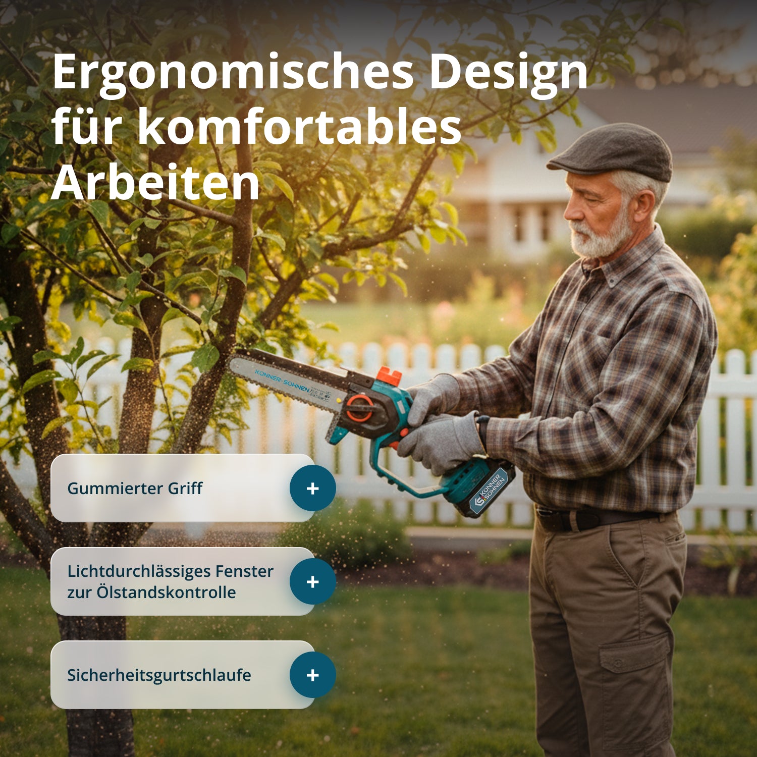 Motosega Mini a Batteria KS MCS20V-8