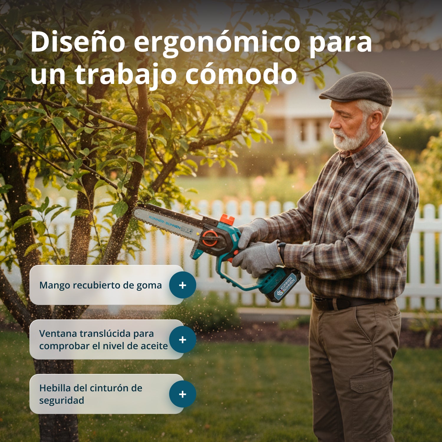 Motosega Mini a Batteria KS MCS20V-8