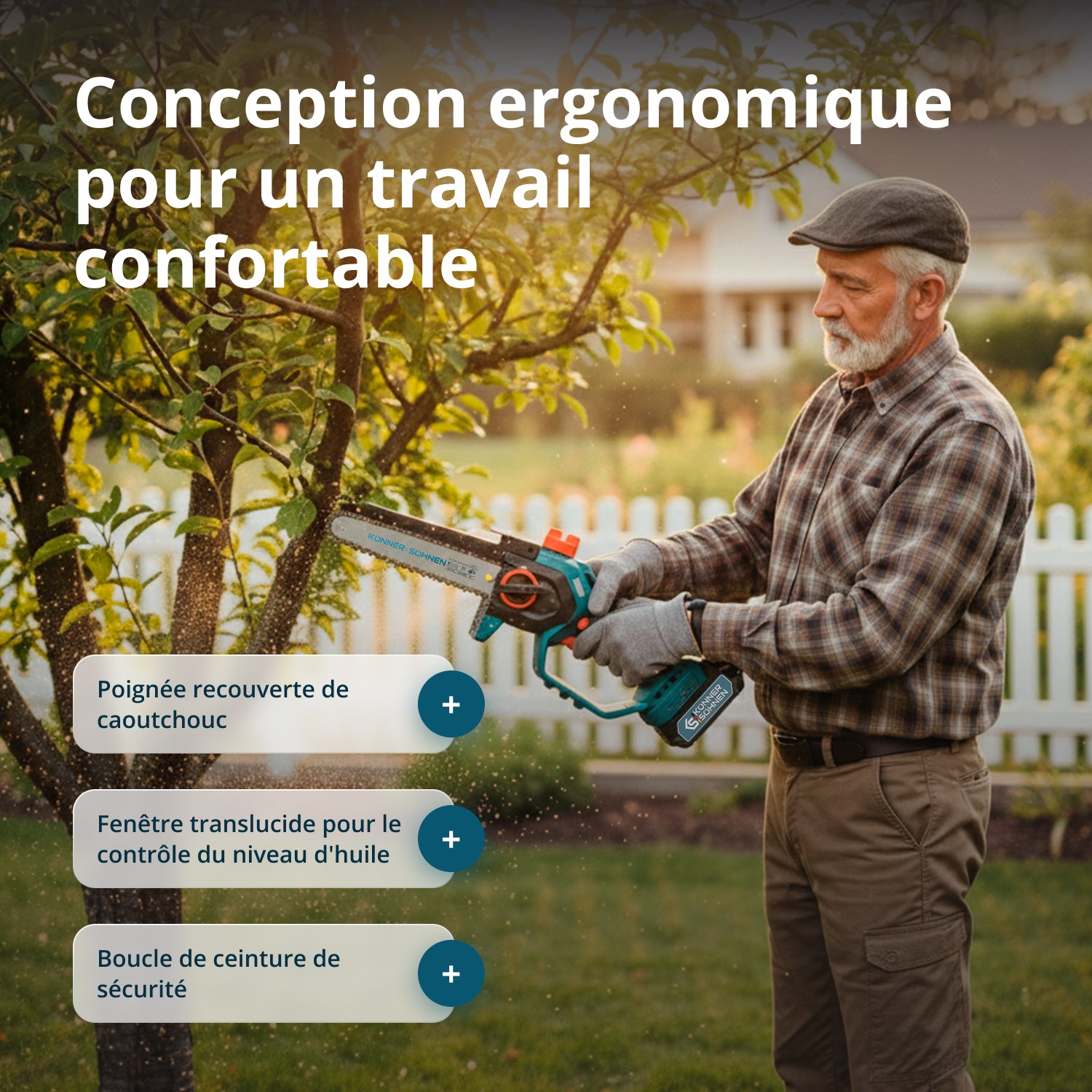 Motosega Mini a Batteria KS MCS20V-8