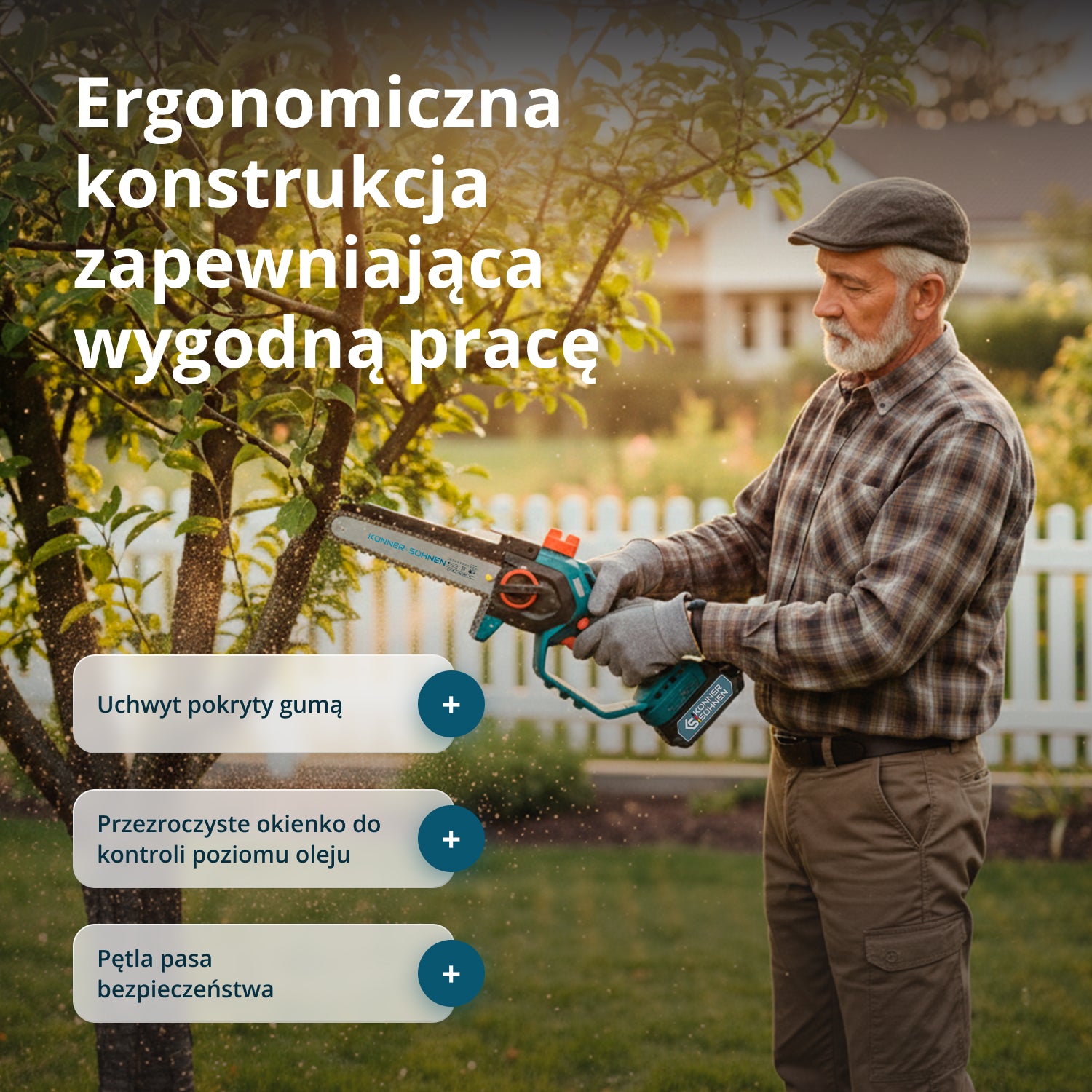 Motosega Mini a Batteria KS MCS20V-8