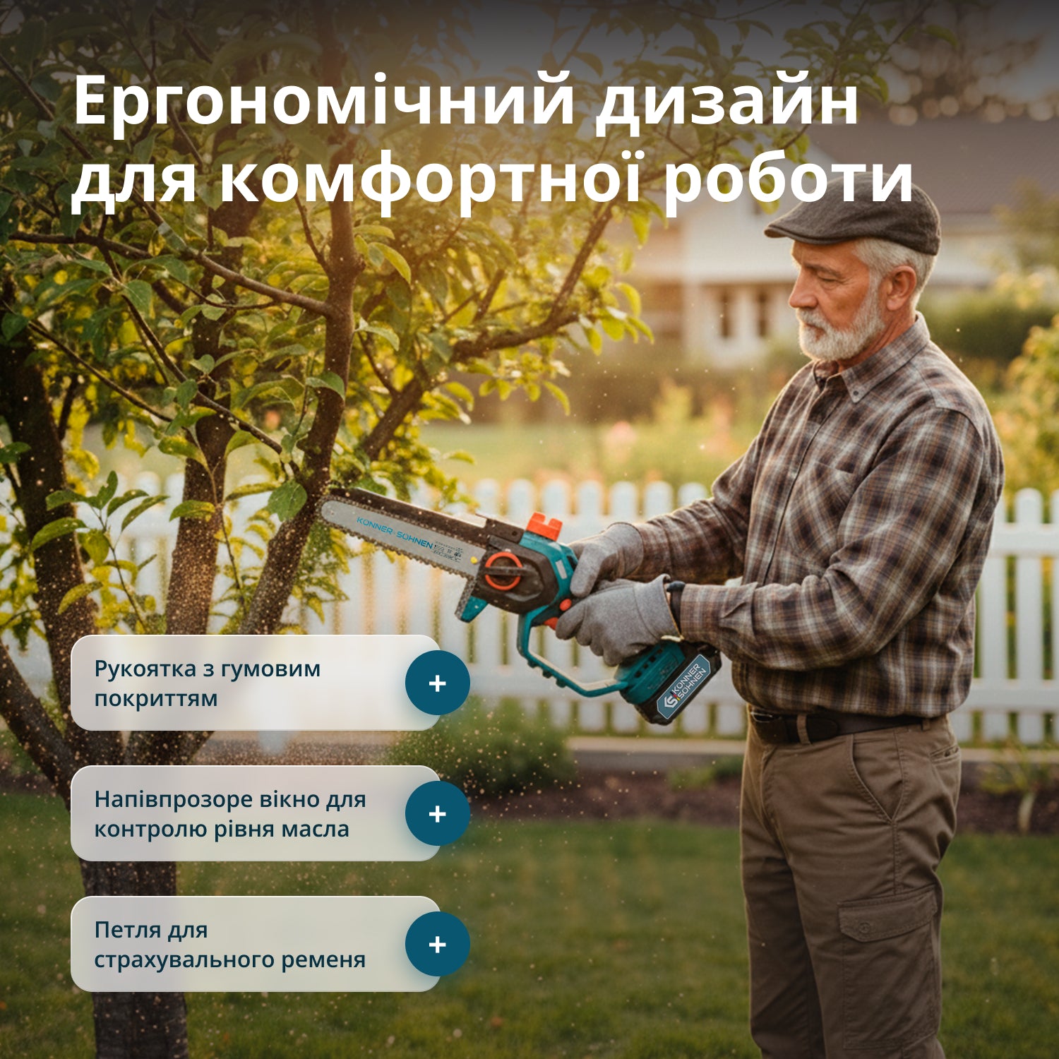 Motosega Mini a Batteria KS MCS20V-8