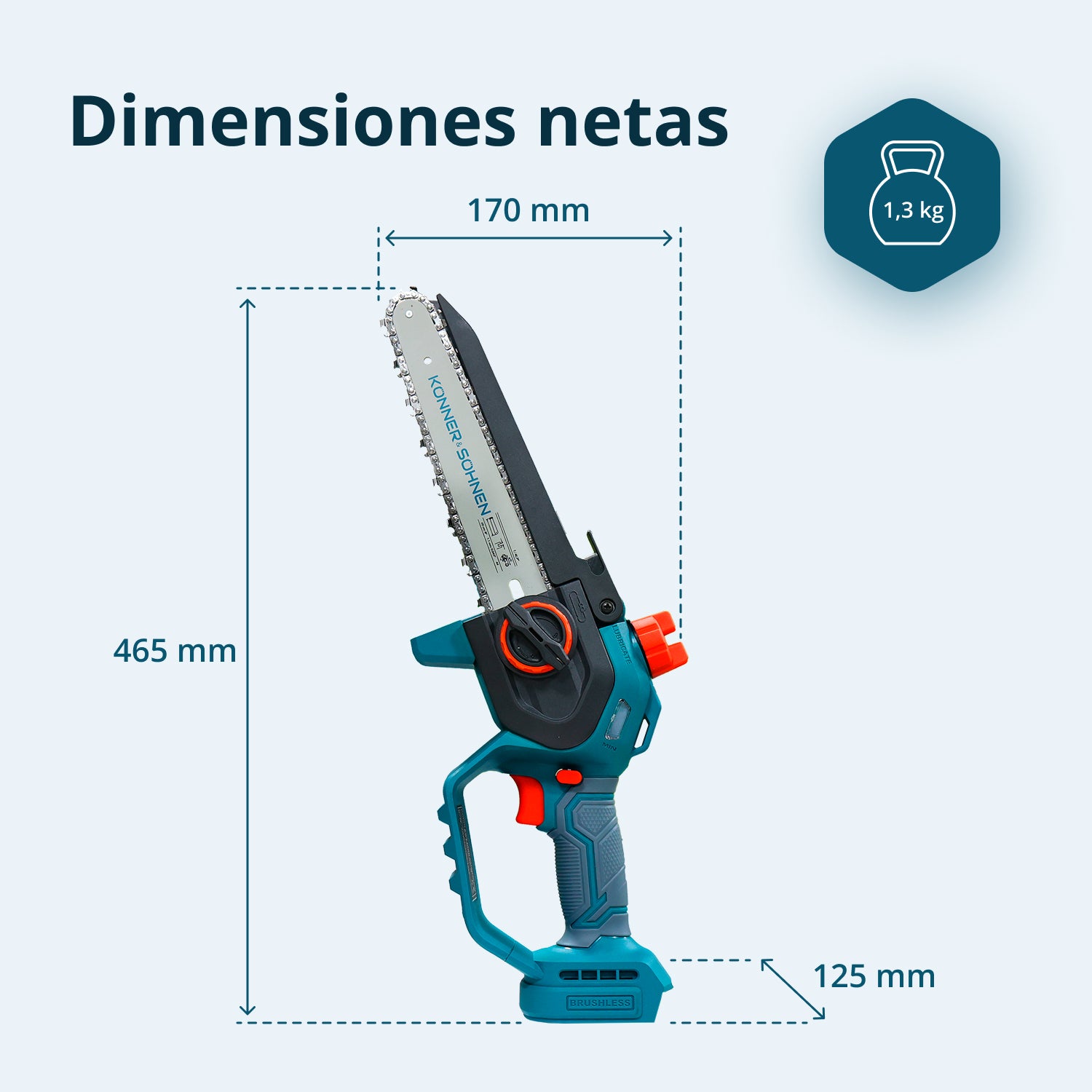 Motosega Mini a Batteria KS MCS20V-8