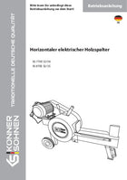 Horizontaler elektrischer Holzspalter KS 7THE 52/30, KS 8TKE 52/35