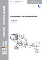 Fendeuse à bois électrique horizontale KS 7THE 52/30, KS 8TKE 52/35