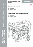 Benzinegeneratoren. Tweecilinder benzinegeneratoren