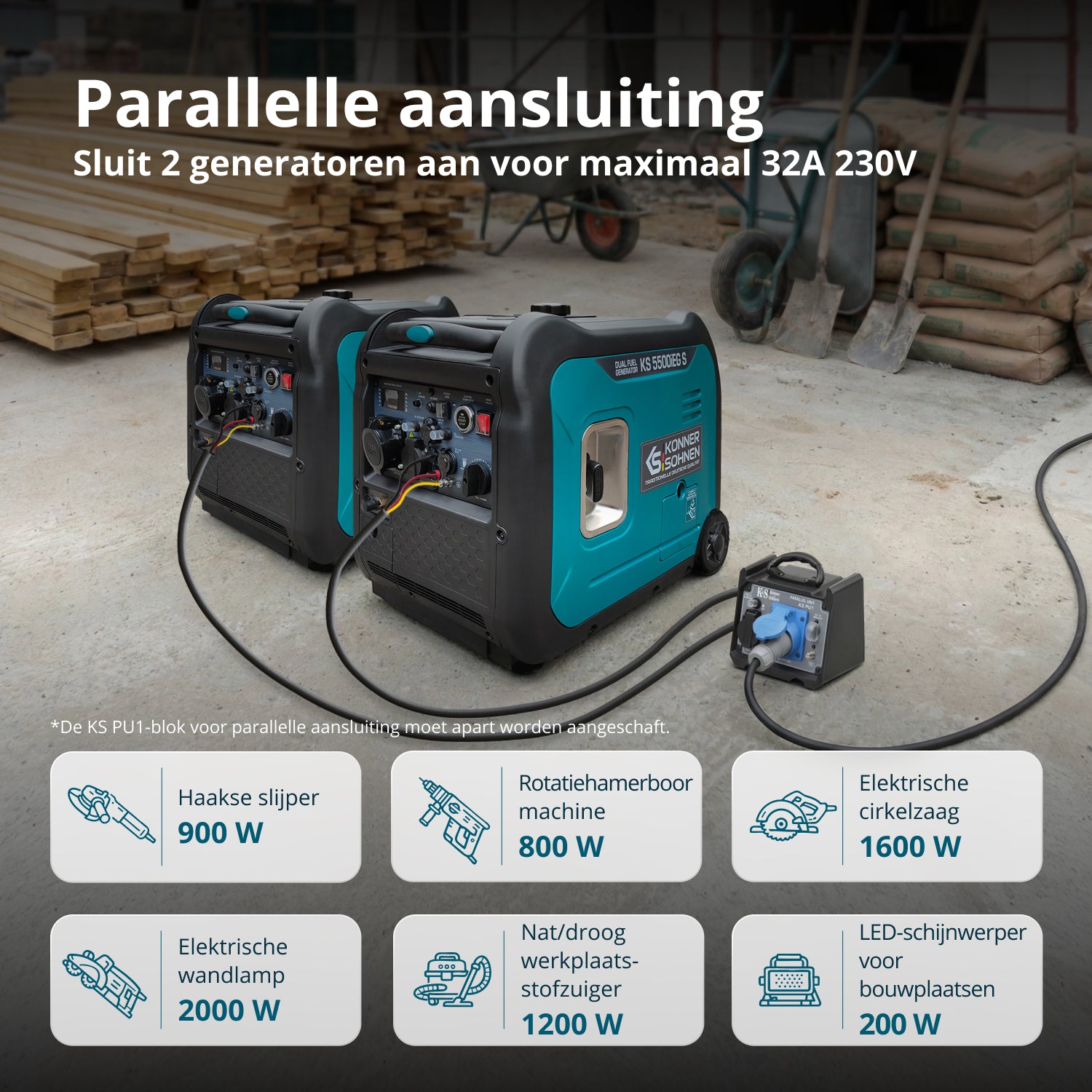 LPG/benzine invertergenerator KS 5500iEG S