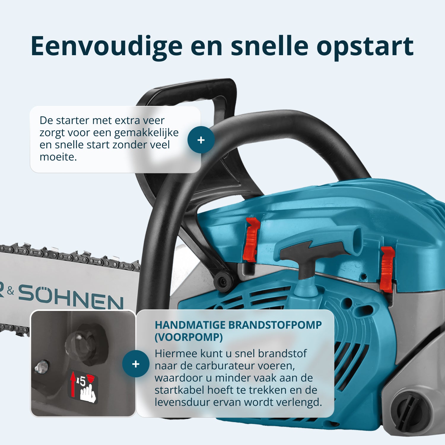 Benzinekettingzaag KS CS40G-20