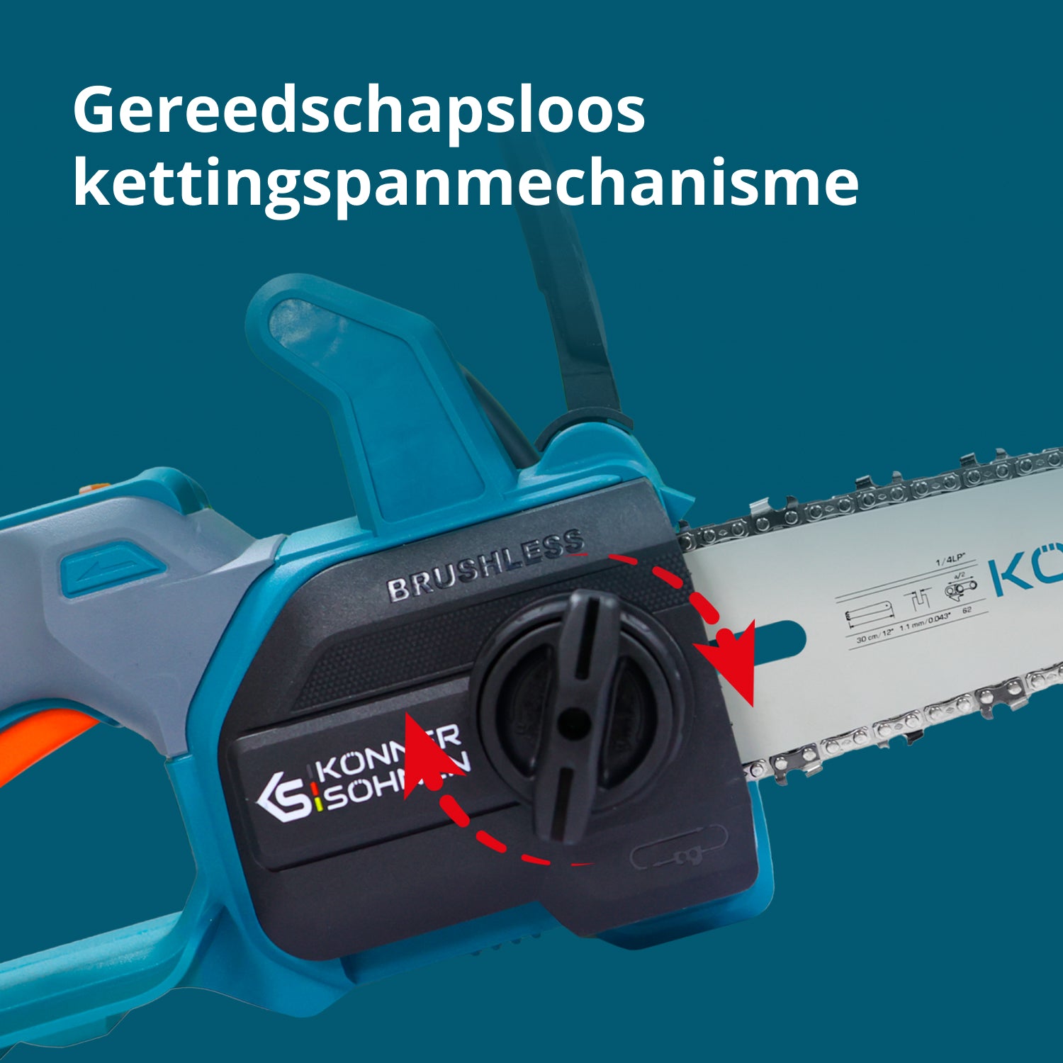 Snoerloze Mini Kettingzaag KS MCS20V-12 SET