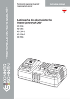 Ładowarka do akumulatorów litowo-jonowych 20V KS C24A, KS C45A, KS C35A-2, KS C45A-2, KS C90A