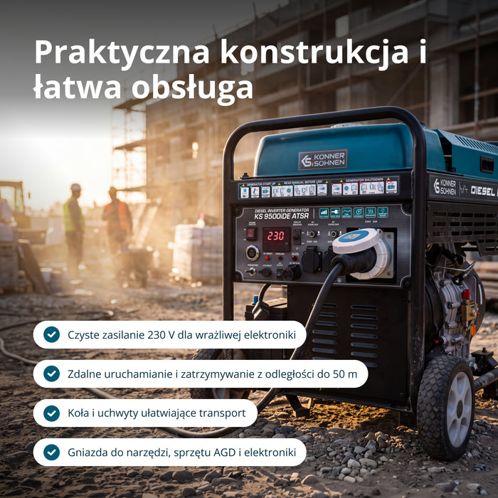 Agregat prądotwórczy inwerterowy Diesel KS 9500iDЕ ATSR
