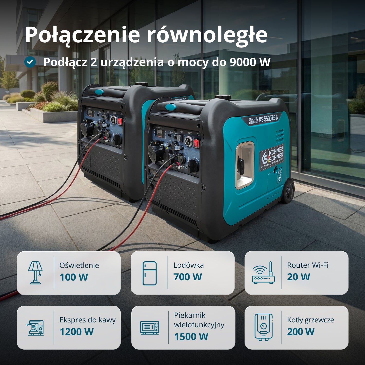 Inwerterowy generator LPG/benzyna KS 5500iEG S