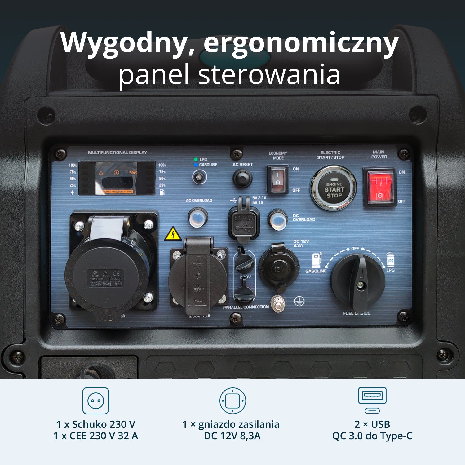 Inwerterowy generator LPG/benzyna KS 5500iEG S