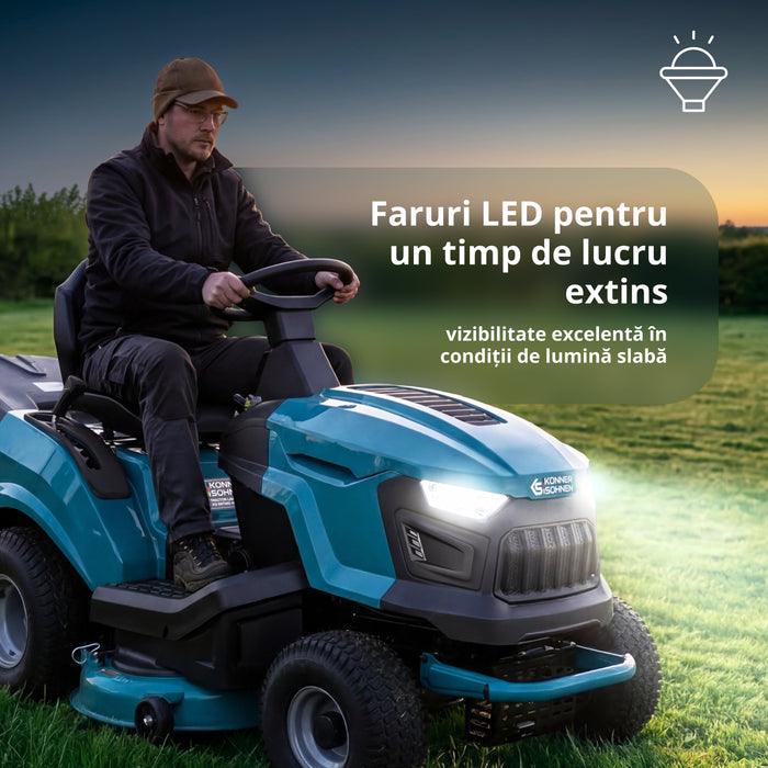 Tractor de tuns gazon pe benzină KS 98TMG-H