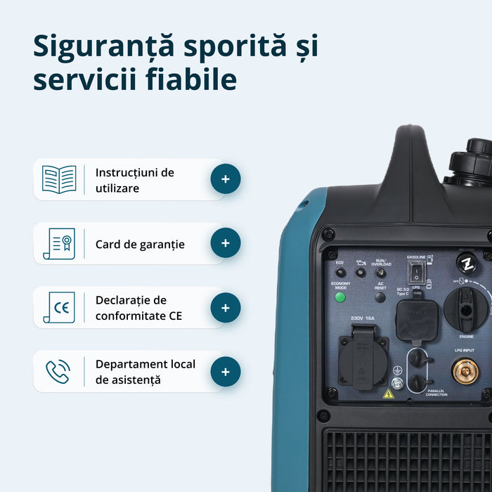Generator Invertor (gaz/benzină) KS 1900iG S (Recondiționat – Stare Excelentă)