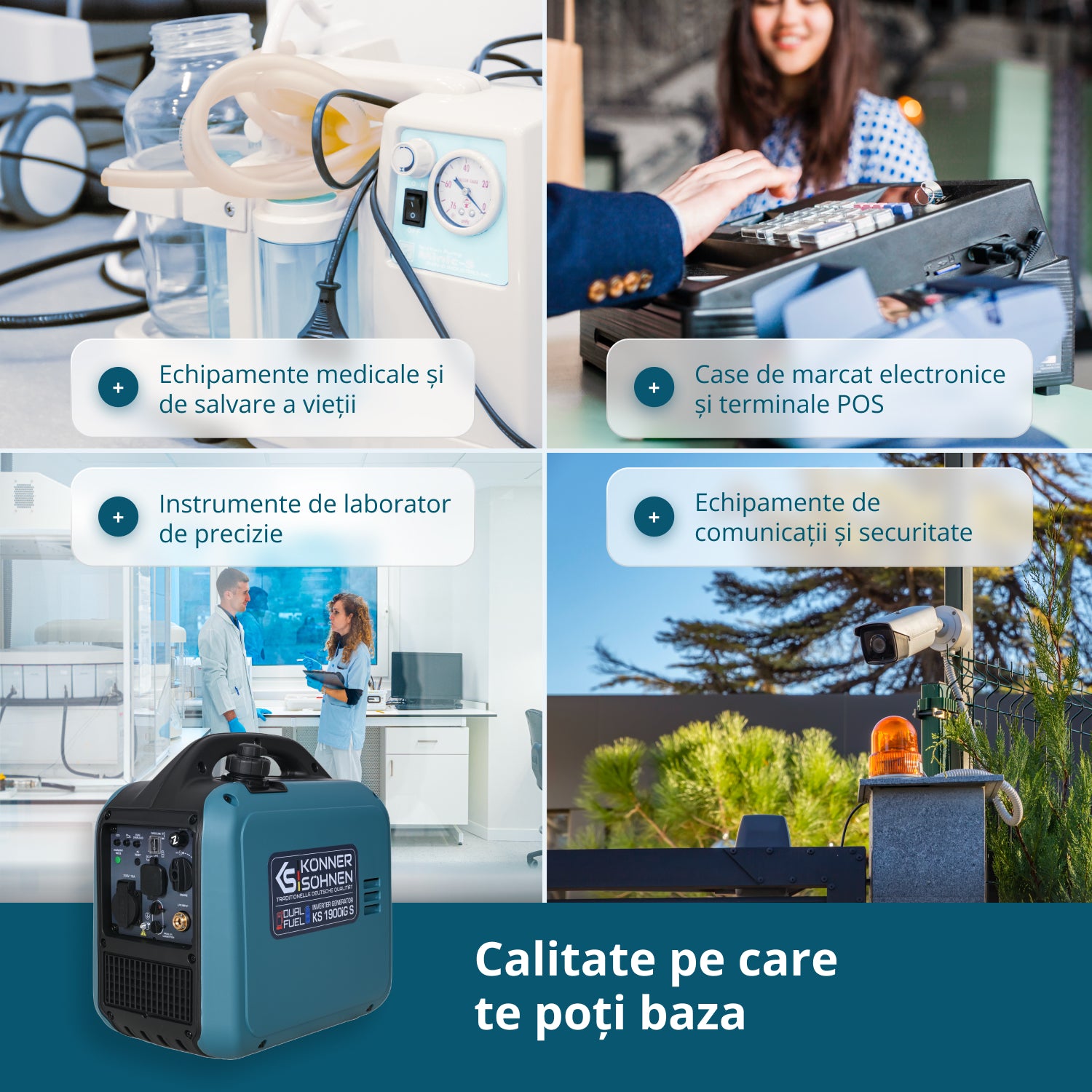 Generator Invertor (gaz/benzină) KS 1900iG S 